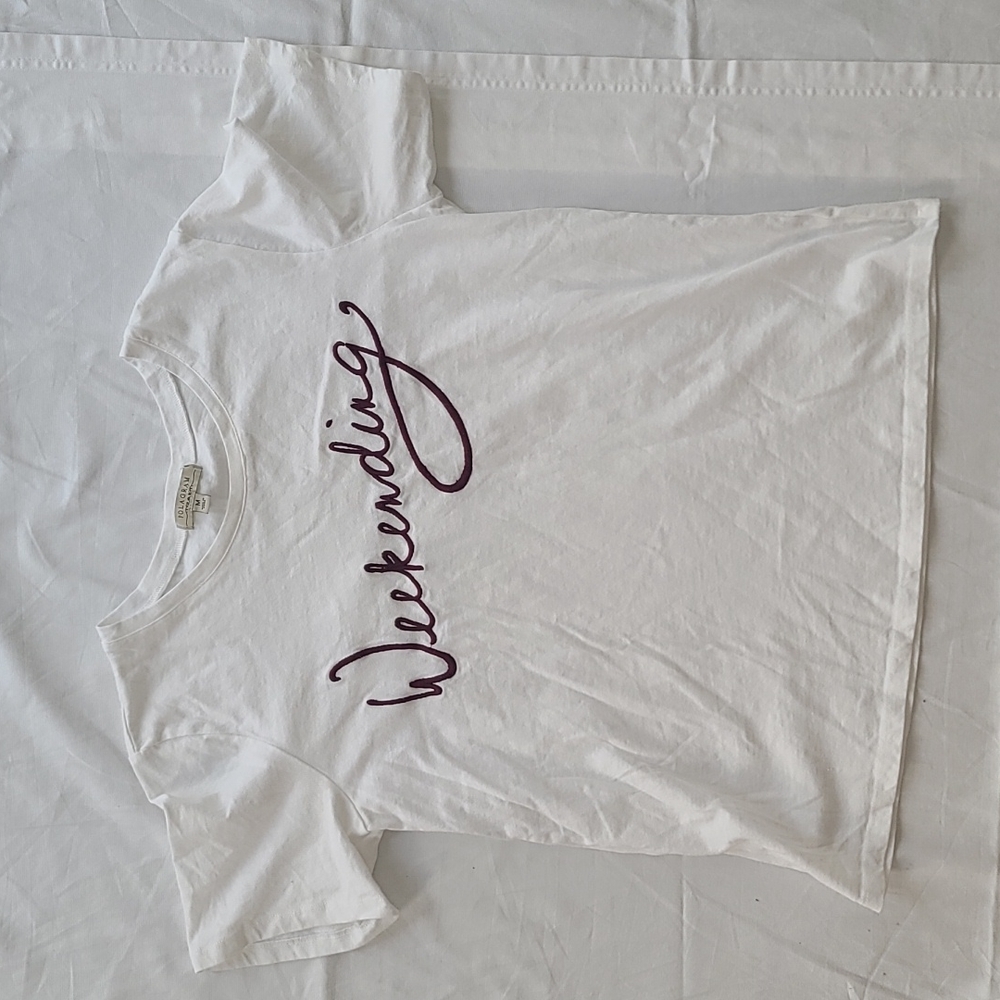 Weekending embroidered graphic tshirt medium POLAGRAM